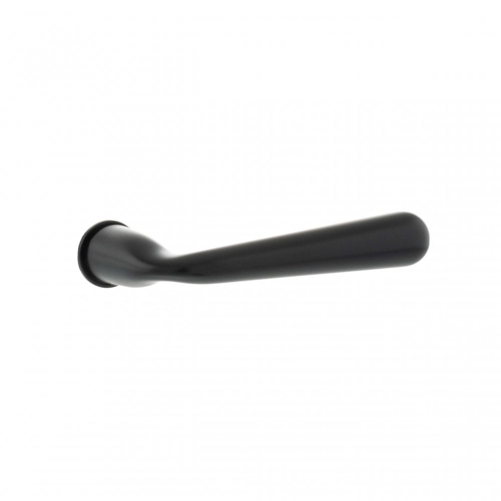 Atlantic UK Hardware Pearl Black Tupai Rapido CurvaLine Adra Lever Door Handle on Concealed Round Rose T293CRMB