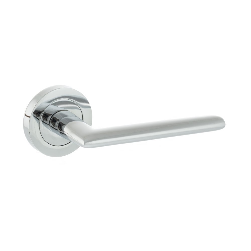 Atlantic UK Hardware Polished Chrome Alabama Lever on Round Rose S43RPC