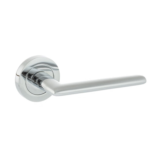 Atlantic UK Hardware Polished Chrome Alabama Lever on Round Rose S43RPC
