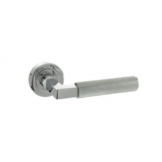 Atlantic UK Hardware Polished Chrome Cartwright Designer Lever on Round Rose MHR200PC