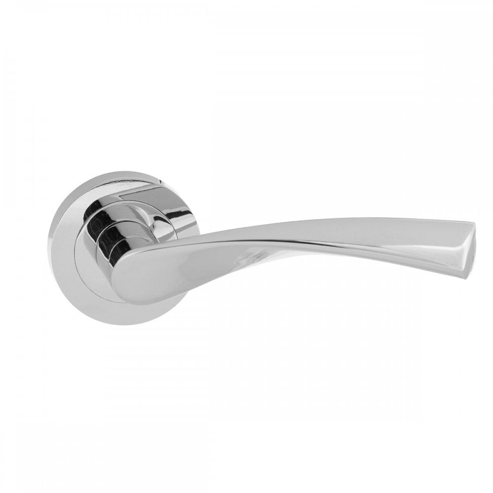Atlantic UK Hardware Polished Chrome Eco Aqua Aluminium Lever on Round Rose ECO20PC