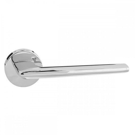 Atlantic UK Hardware Polished Chrome Forme Boston Designer Lever on Minimal Round Rose FMR422PC