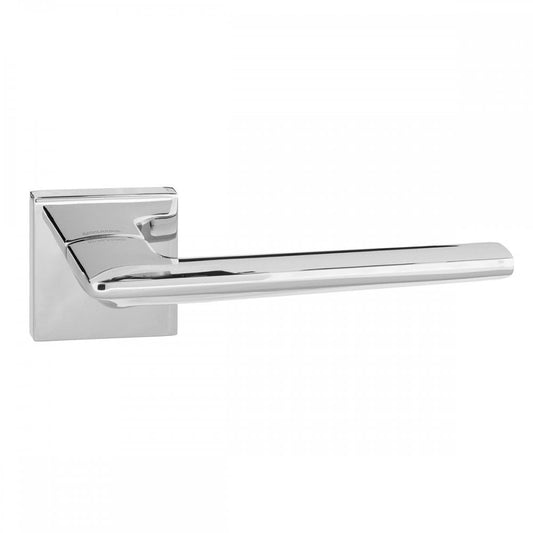 Atlantic UK Hardware Polished Chrome Forme Boston Designer Lever on Minimal Square Rose FMS422PC