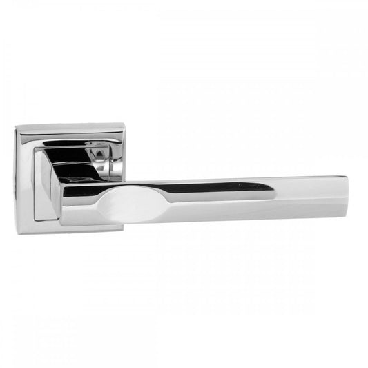 Atlantic UK Hardware Polished Chrome Kansas Lever on Square Rose S24SPC