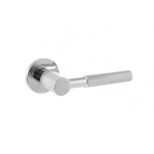 Atlantic UK Hardware Polished Chrome Mason Designer Lever on 5mm Slimline Round Rose MHSR500PC