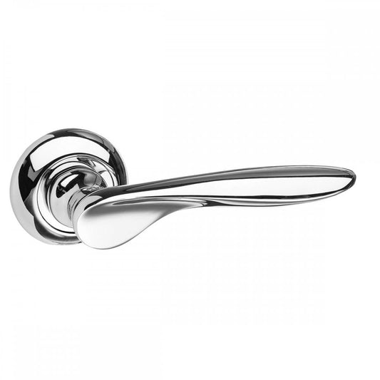 Atlantic UK Hardware Polished Chrome Mediterranean Malta Lever on Round “C” Rose MC25CP