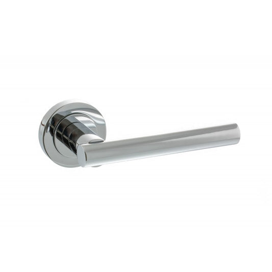 Atlantic UK Hardware Polished Chrome Nebraska Lever on Round Rose S28RPC