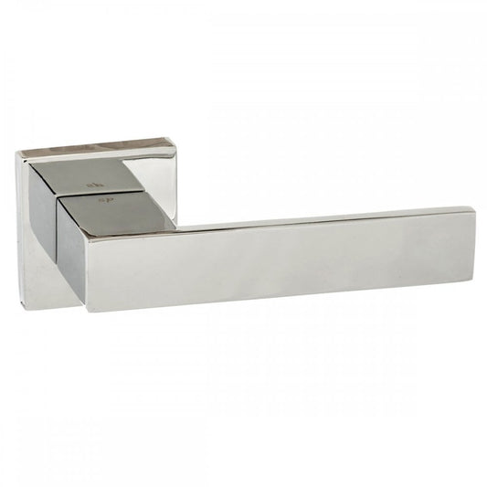 Atlantic UK Hardware Polished Chrome Pari Panetti Designer Lever on Flush Square Rose SP217CP