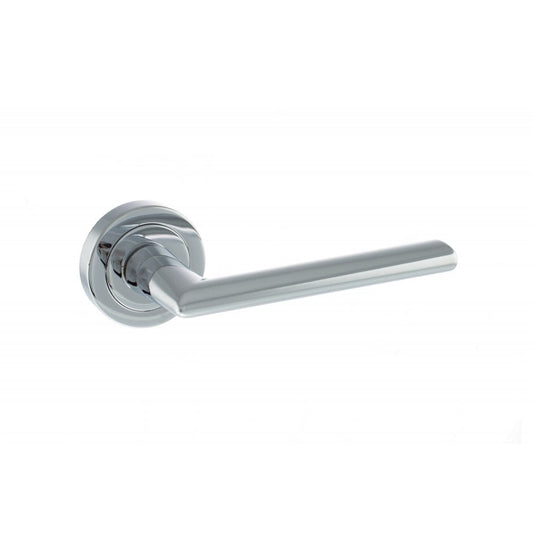 Atlantic UK Hardware Polished Chrome Status Georgia Lever on Round Rose S39RPC