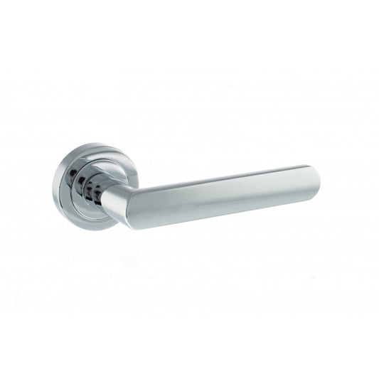 Atlantic UK Hardware Polished Chrome Status Michigan Lever on Round Rose S31RPC