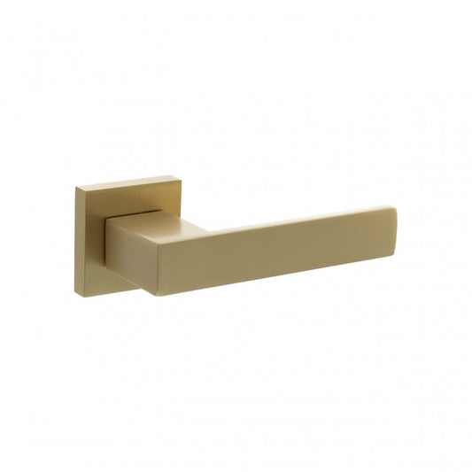 Atlantic UK Hardware Satin Brass Handle Only Senza Pari Panetti on Square Rose SP217SB