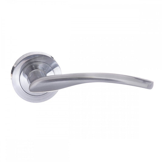 Atlantic UK Hardware Satin Chrome Arizona Lever on Round Rose S22RSC