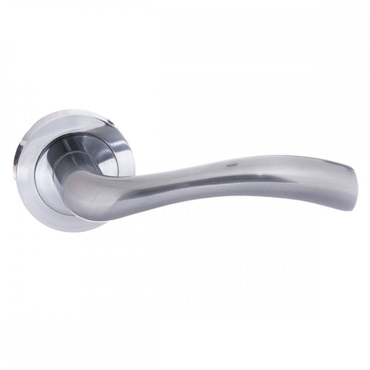 Atlantic UK Hardware Satin Chrome Texas Lever on Round Rose S35RSC