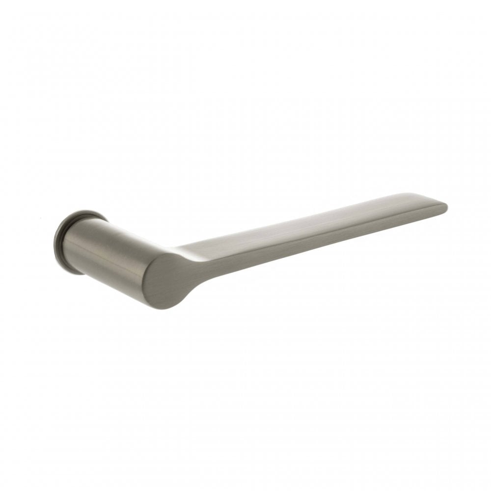 Atlantic UK Hardware Satin Nickel Millhouse Brass Brindley Lever Door Handle on Concealed Round Rose MHCR300SN