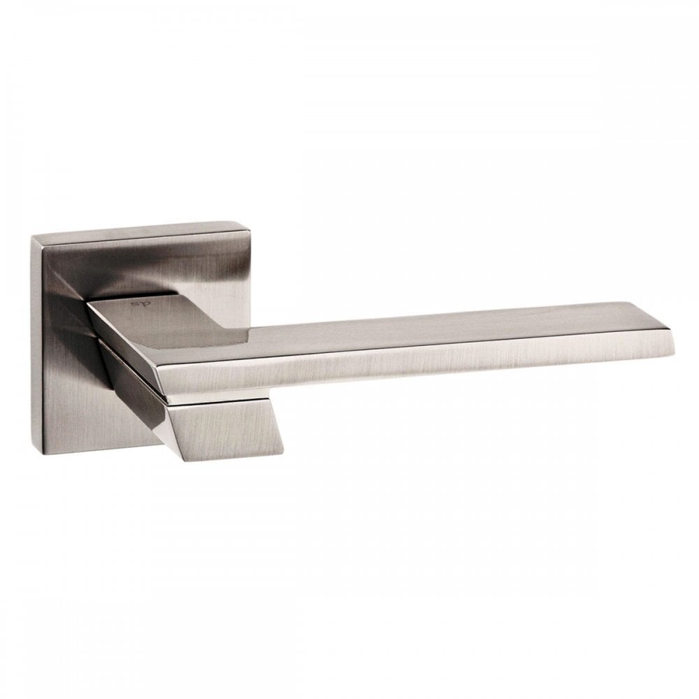 Atlantic UK Hardware Satin Nickel Pari Giovanni Designer Lever on Flush Square Rose SP203SN