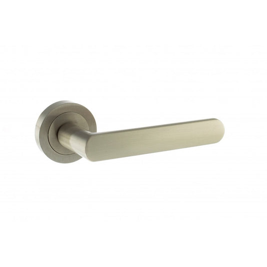 Atlantic UK Hardware Satin Nickel Status Michigan Lever on Round Rosev S31RSN