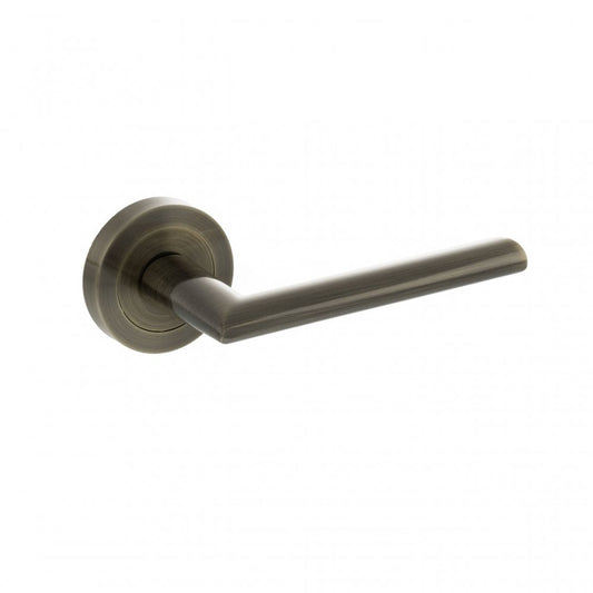 Atlantic UK Hardware Status Antique Brass Alabama Lever Door Handle on Round Rose S43RAB