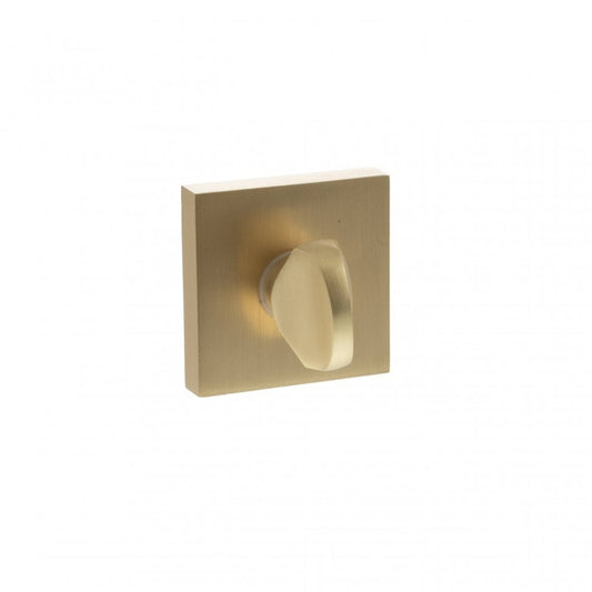 Atlantic UK Hardware Status Satin Brass WC Turn & Release on Square Rose S4WCSSB