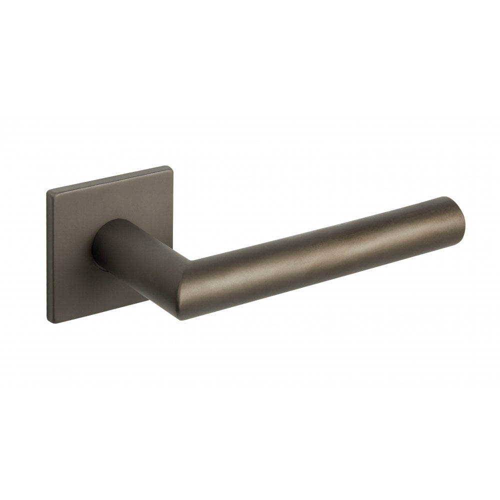 Atlantic UK Hardware Titanium Tupai Exclusivo 5S Line Covela Designer Lever on 5mm Slimline Square Rose XT4002S5STT