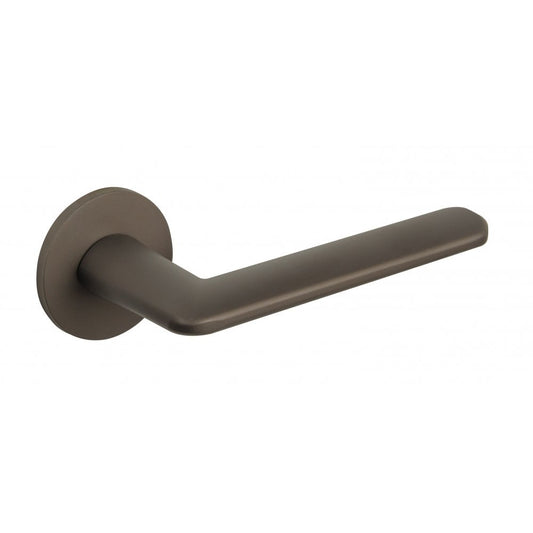 Atlantic UK Hardware Titanium Tupai Exclusivo 5S Line Tavira Designer Lever on 5mm Slimline Round Rose XT3098R5STT