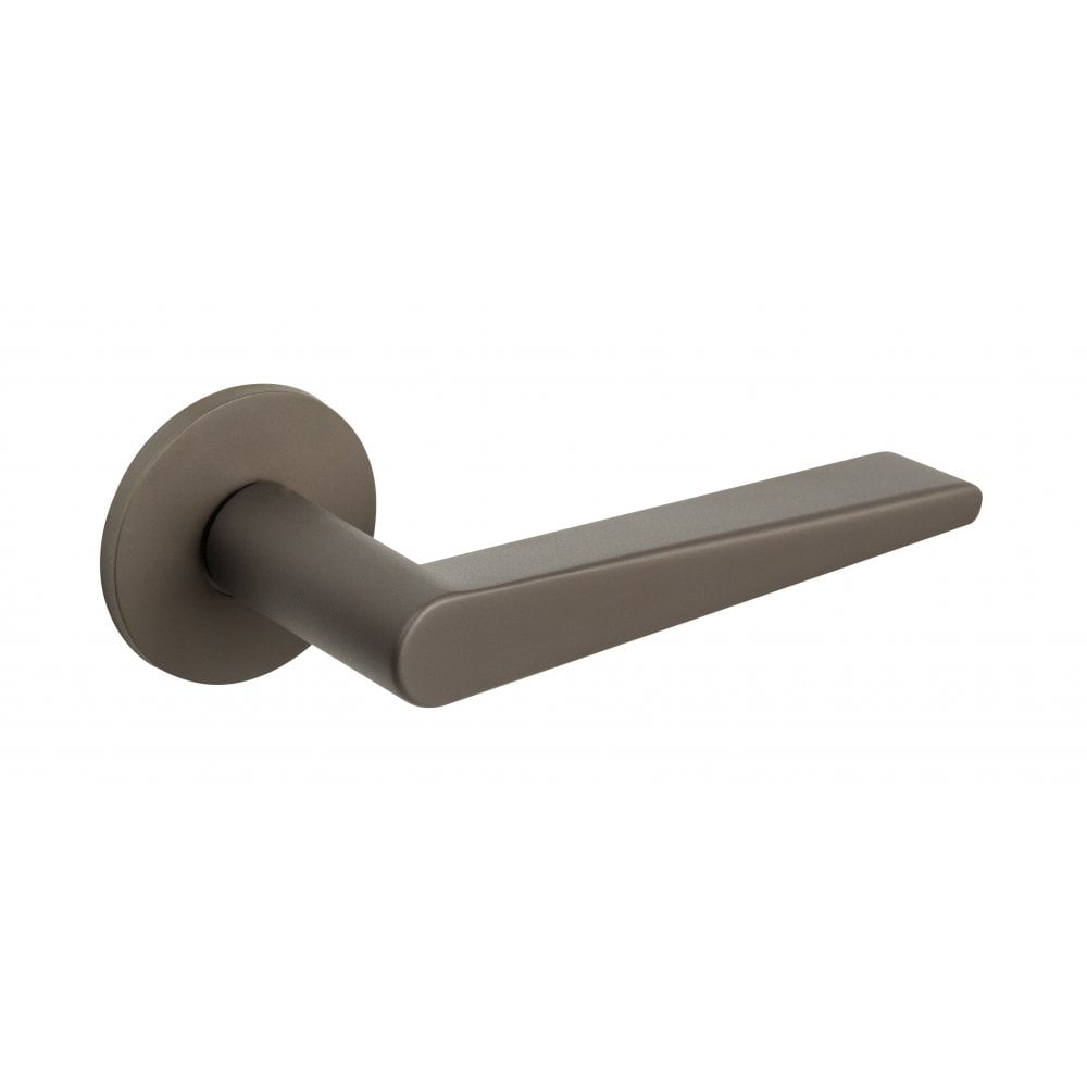 Atlantic UK Hardware Titanium Tupai Exclusivo 5S Line Torrao Designer Lever on 5mm Slimline Round Rose XT1967R5STT