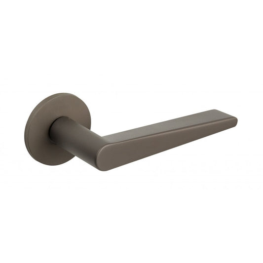 Atlantic UK Hardware Titanium Tupai Exclusivo 5S Line Torrao Designer Lever on 5mm Slimline Round Rose XT1967R5STT