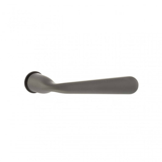 Atlantic UK Hardware Titanium Tupai Rapido CurvaLine Adra Lever Door Handle on Concealed Round Rose T293CRTT
