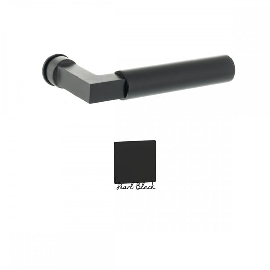 Atlantic UK Hardware Tupai Exclusivo 5S Line Covas Lever Door Handle on Concealed Square Rose - Pearl Black XT4071CRMB