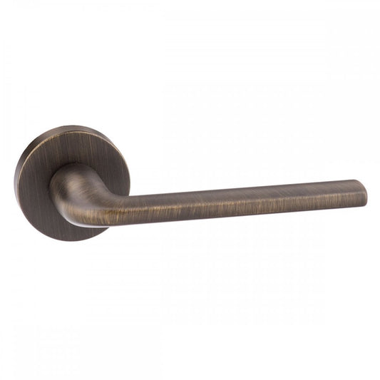Atlantic UK Hardware Urban Bronze Forme Milly Designer Lever on Minimal Round Rose FMR133UB
