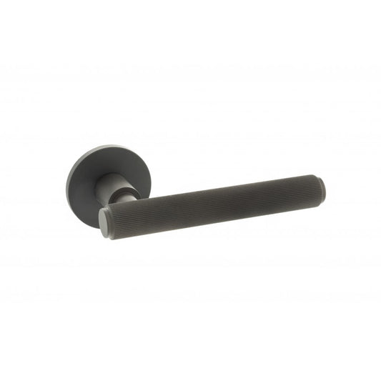 Atlantic UK Hardware Urban Dark Bronze Stephenson Designer Lever on 5mm Slimline Round Rose MHSR250UDB