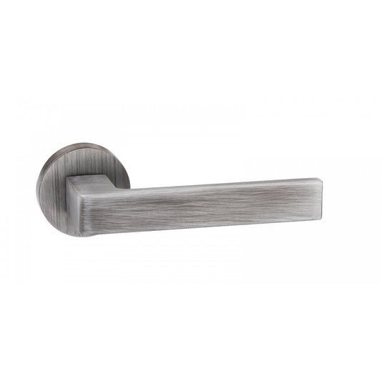 Atlantic UK Hardware Urban Graphite Forme Asti Designer Lever on Minimal Round Rose FMR254UG