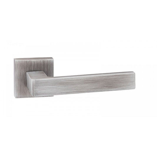 Atlantic UK Hardware Urban Graphite Forme Asti Designer Lever on Minimal Square Rose FMS254UG