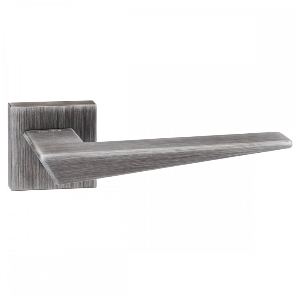 Atlantic UK Hardware Urban Graphite Forme Naxos Designer Lever on Minimal Square Rose FMS215UG