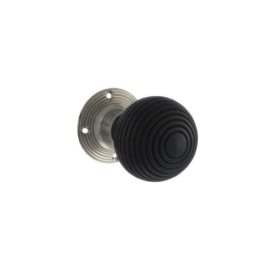 Atlantic UK Hardware Whitby Satin Nickel Reeded Mortice Knob OE60RREMKSN