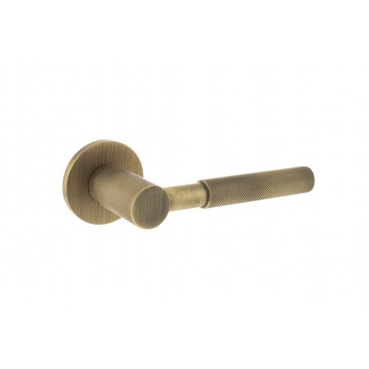 Atlantic UK Hardware Yester Bronze Mason Designer Lever on 5mm Slimline Round Rose MHSR500YB