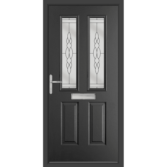 BCD Anthracite Grey Composite Lever Handle Door With Anthracite Frame 966X2041MM #1201
