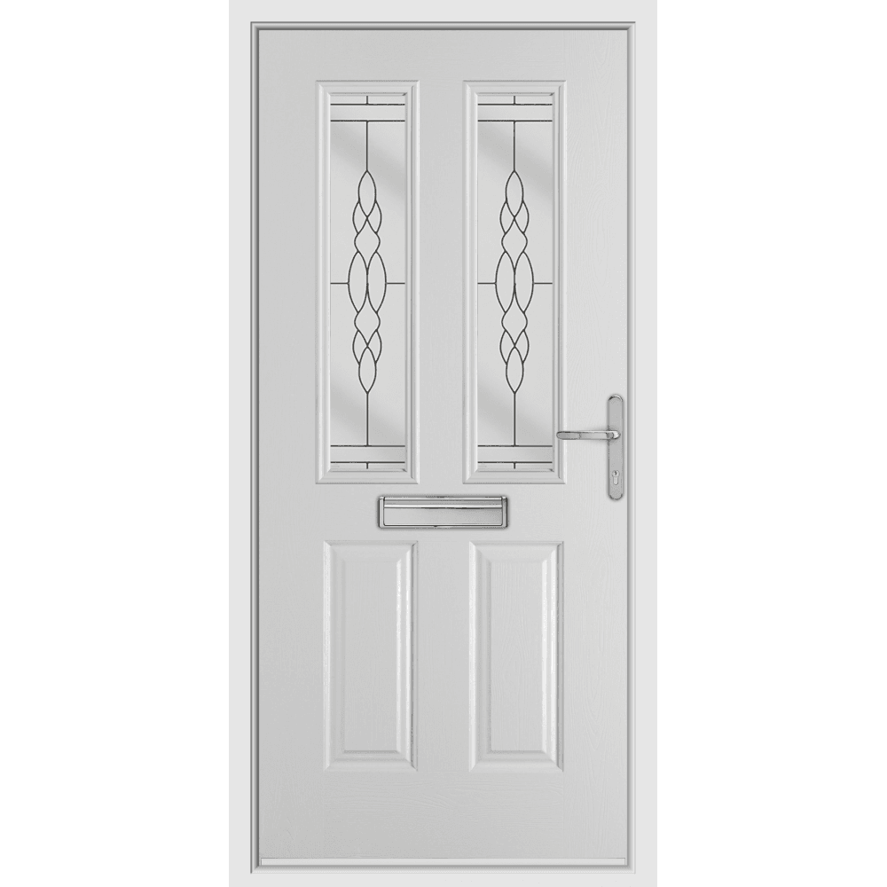 BCD Anthracite Grey Composite Lever Handle Door With Anthracite Frame 966X2041MM #1201, view 2