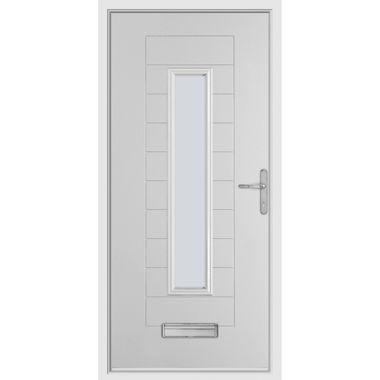 BCD Anthracite Grey Composite Lever Handle Door With Anthracite Frame 975X2050MM #1202