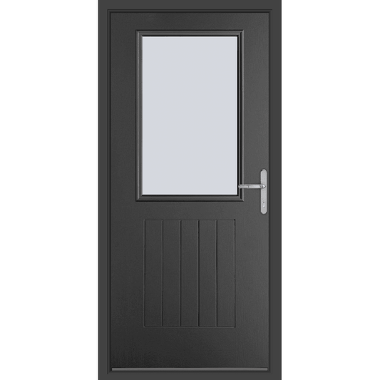 BCD Anthracite Grey Composite Lever Handle Door With Matching Frame 875X2085MM #1240