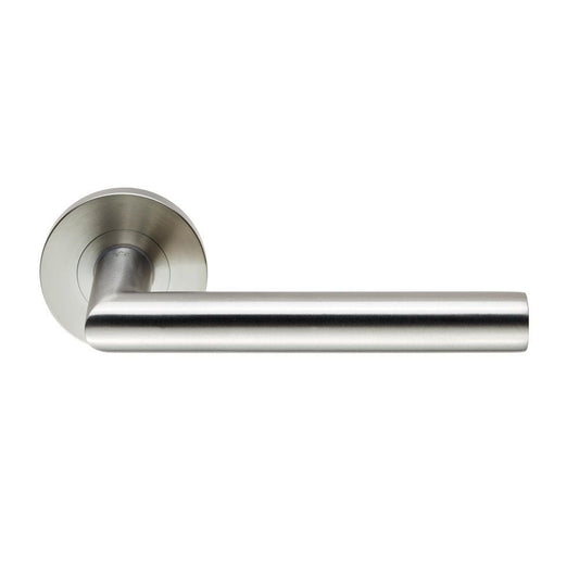 Carlisle Brass 19mm Dia. Grade 4 Mitred Safety Lever on Round Rose SW4125SSS