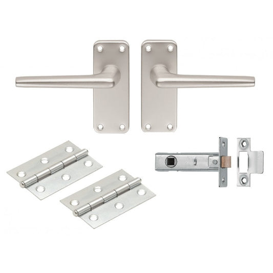 Carlisle Brass Aluminium Lever Latch Door Pack Boxed SAA22/INTB