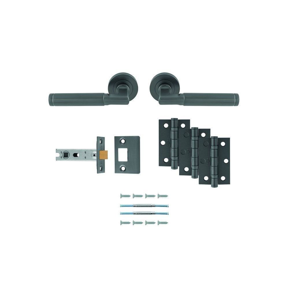 Carlisle Brass Anthracite Belas Latch Pack - Ultimate Door Pack UDP006ANT/INTB