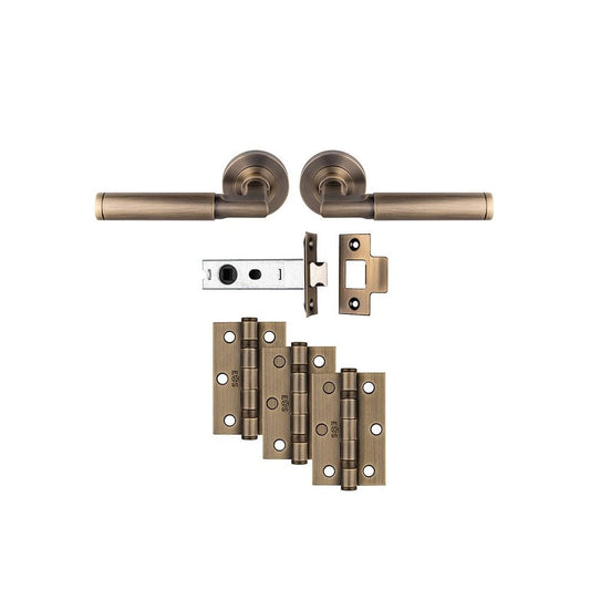 Carlisle Brass Antique Brass Belas Latch Ultimate Door Pack UDP006AB/INTB