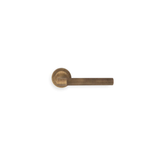 Carlisle Brass Antique Brass Hey Rete lever handle on threaded round rose HN5AB