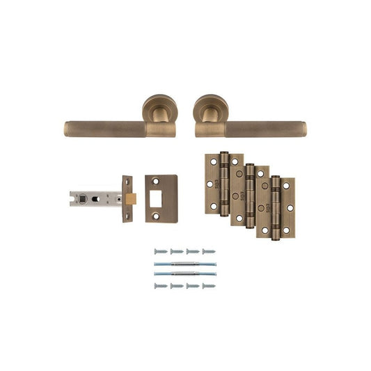 Carlisle Brass Antique Brass Lagos Latch Pack UDP010AB/INTB