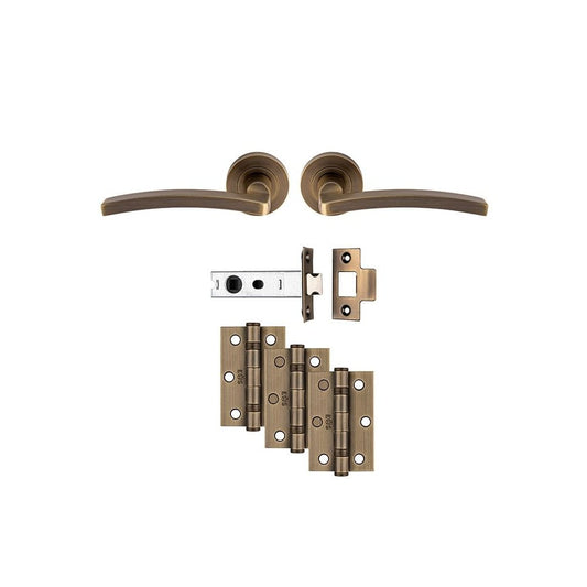 Carlisle Brass Antique Brass Tavira Latch Ultimate Door Pack UDP009AB/INTB
