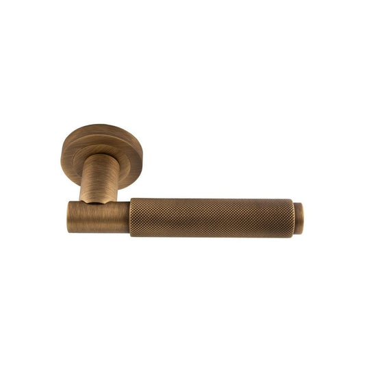 Carlisle Brass Antique Brass Varese Lever On Round Rose EUL050AB