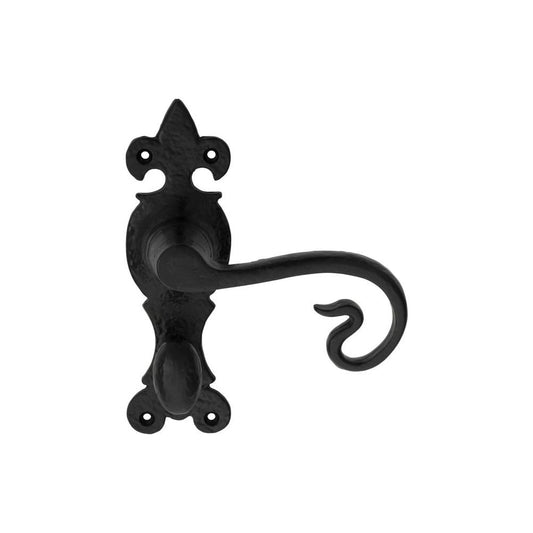 Carlisle Brass Black Antique Bathroom 170mmx52mm Curly Tail Lever on Backplate LF5118