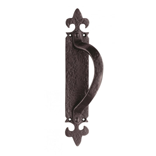 Carlisle Brass Black Antique Right Hand 260mmx45mm Offset Pull Handle on Backplate LF5260RH