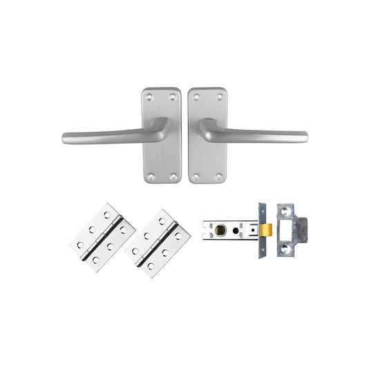 Carlisle Brass Contract Aluminium Latch Pack GK3002SAA/INTB